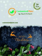 Gift Card Customizedplate Christmas Dark