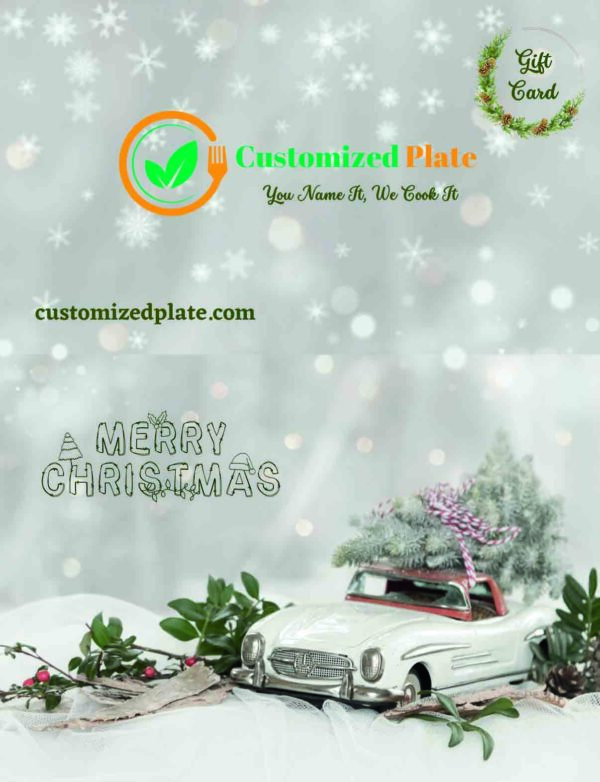 Gift Card Customizedplate Christmas Light