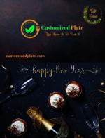 Gift Card Customizedplate Happy New Year